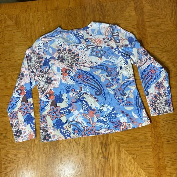 ORVIS Womens Paisley Long Sleeve Tee - Picture 2 of 6